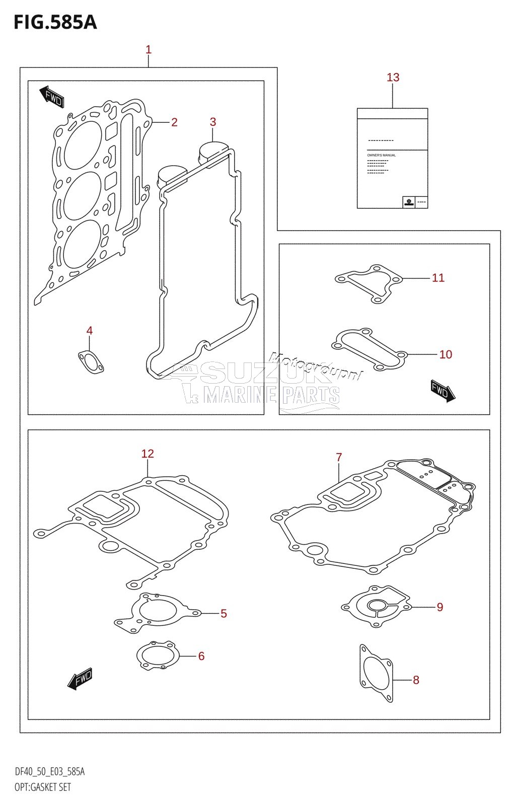 OPT:GASKET SET