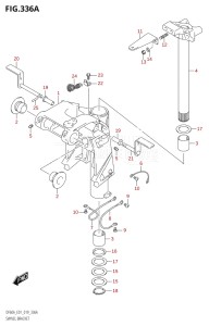 06002F-910001 (2019) 60hp E01-Gen. Export 1 (DF60AQH  DF60AT  DF60ATH) DF60A drawing SWIVEL BRACKET (DF40A:E01,DF50A:E01)