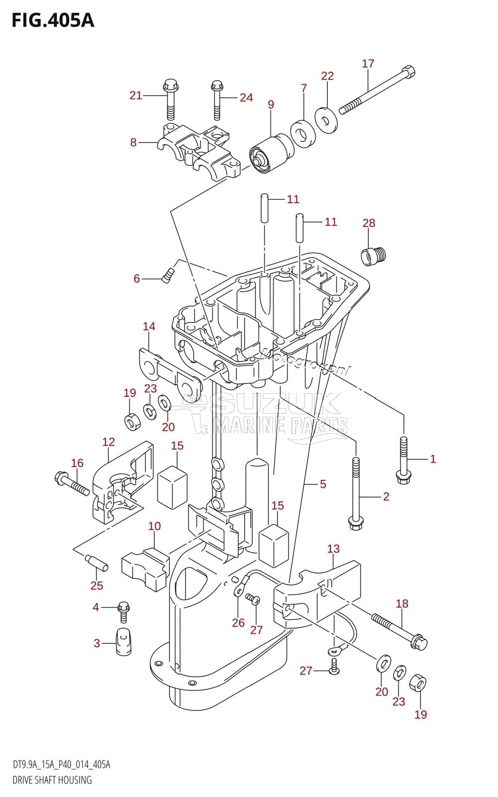 DRIVE SHAFT HOUSING (DT9.9A:P40)