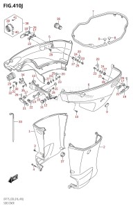 DF175Z From 17502Z-610001 (E03)  2016 drawing SIDE COVER (DF150ST:E03)