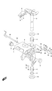 Outboard DF 25A drawing Swivel Bracket Remote Control