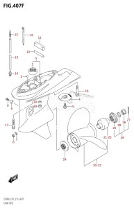 DF70A From 07003F-510001 (E01 E40)  2015 drawing GEAR CASE (DF80A:E40)