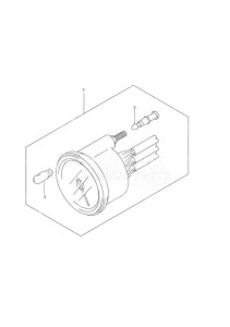 Outboard DF 9.9 drawing Meter w/Remote Control