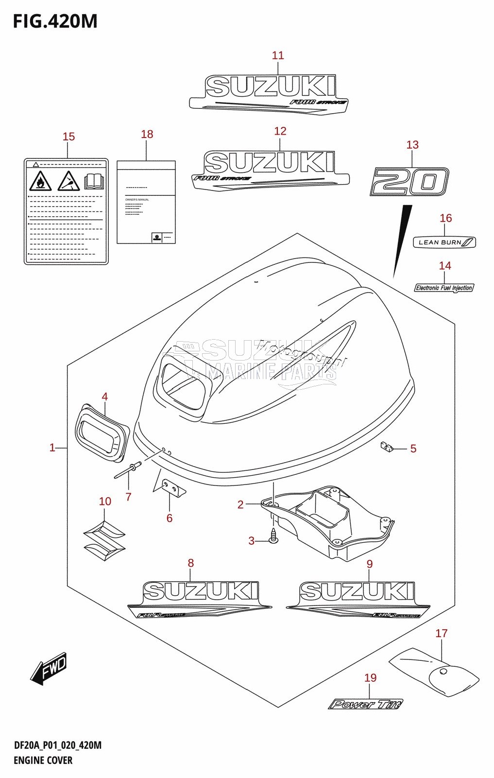 ENGINE COVER (DF20AT,DF20ATH)