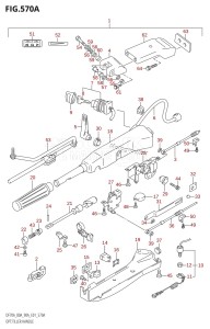 DF90A From 09002F-980001 (E01)  2009 drawing OPT:TILLER HANDLE