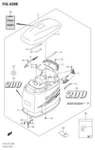 20001Z-780001 (2007) 200hp E01 E40-Gen. Export 1 - Costa Rica (DF200WZK7  DF200ZK7) DF200Z drawing ENGINE COVER ((DF200T,DF200Z,DF200WT,DF200WZ):(K10,011))