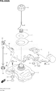 00603F-910001 (2019) 6hp P03-U.S.A (DF6A) DF6A drawing FUEL TANK