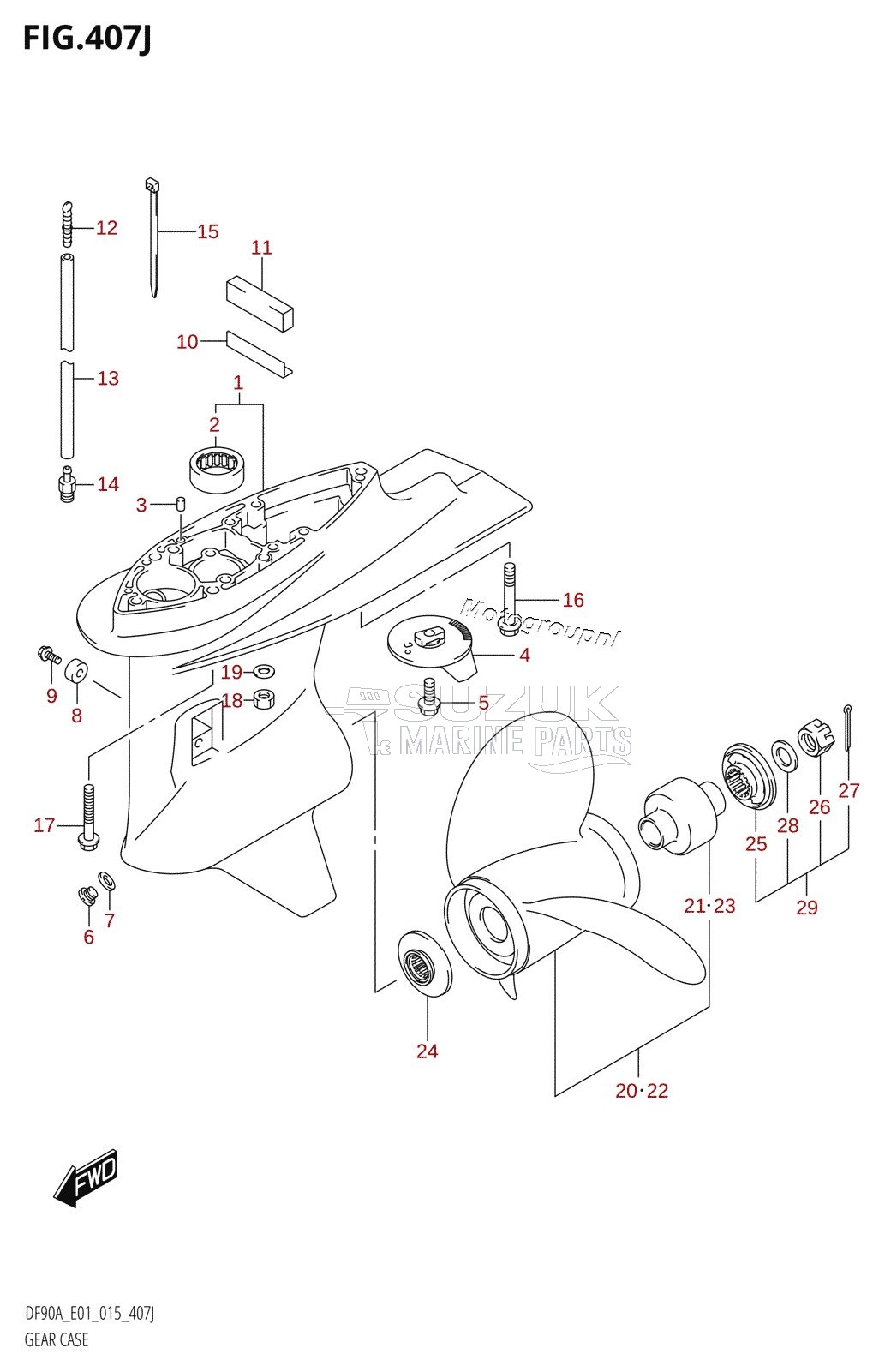 GEAR CASE (DF90ATH:E01)