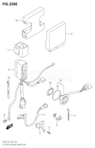 06002F-040001 (2020) 60hp E01 E40-Gen. Export 1 - Costa Rica (DF60A  DF60AQH  DF60ATH) DF60A drawing PTT SWITCH / ENGINE CONTROL UNIT (DF60A:E01,DF60ATH:E01)