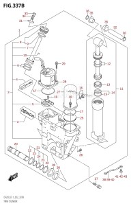 DF250Z From 25003Z-240001 (E11 E40)  2022 drawing TRIM CYLINDER (X-TRANSOM,XX-TRANSOM)