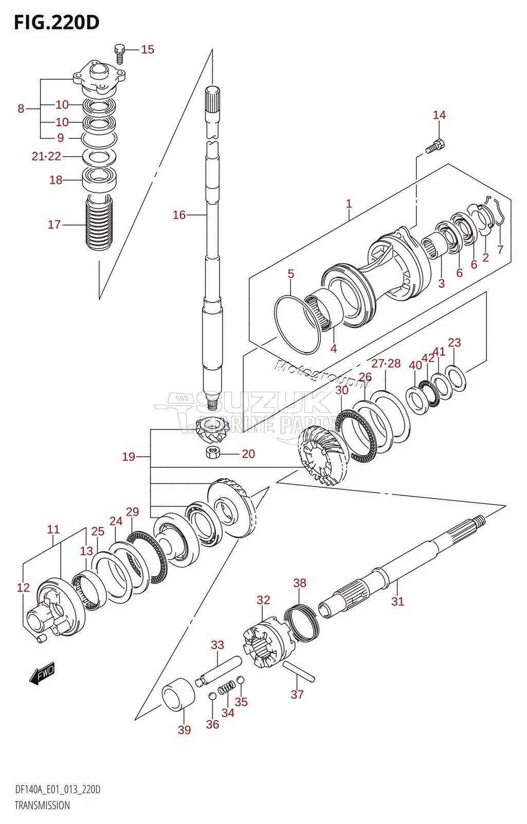 TRANSMISSION (DF140AZ:E40)