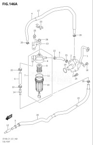 14003F-040001 (2020) 140hp E11 E40-Gen. Export 1-and 2 (DF140AT  DF140AT) DF140A drawing FUEL PUMP (E01,E03,E11)