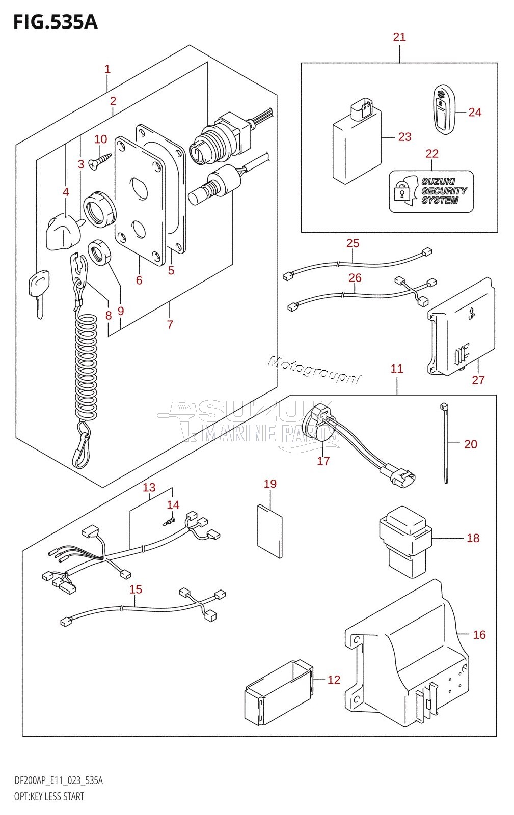 OPT:KEY LESS START ((020,021):(E01,E03,E11))