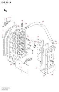 DF115T From 11501F-371001 (E03)  2003 drawing CYLINDER HEAD