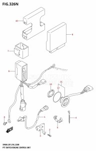 DF60A From 06003F-610001 (E01 E40)  2016 drawing PTT SWITCH /​ ENGINE CONTROL UNIT (DF50AVT:E01)