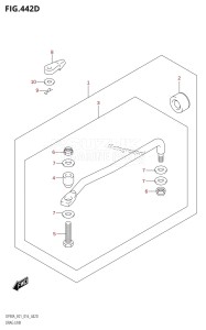 DF80A From 08002F-610001 (E01 E40)  2016 drawing DRAG LINK (DF70ATH:E40)