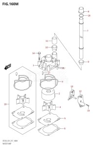 DF250Z From 25003Z-710001 (E40)  2017 drawing WATER PUMP (DF250Z:E40)