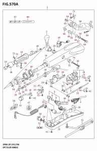 DF90A From 09003F-910001 (E40)  2019 drawing OPT:TILLER HANDLE (DF70A,DF80A,DF90A,DF100B)