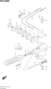 00403F-710001 (2017) 4hp P03-U.S.A (DF4A) DF4A drawing TILLER HANDLE