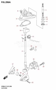 DF250A From 25003P-240001 (E11 E40)  2022 drawing CLUTCH ROD (020,021)