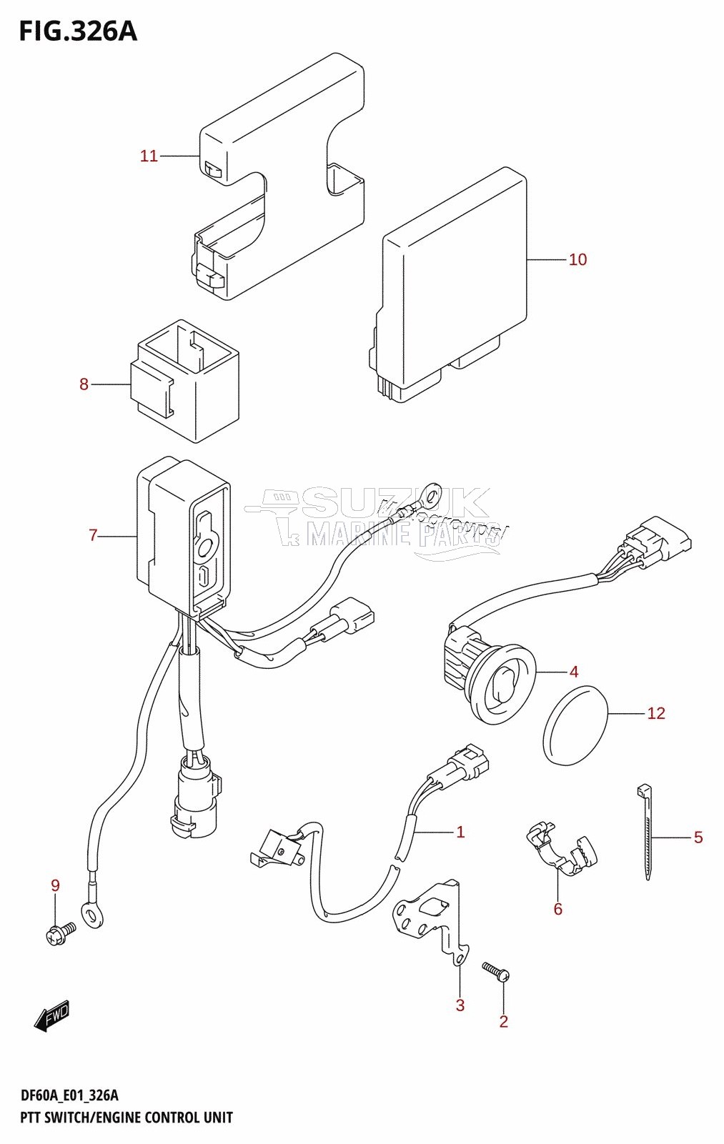 PTT SWITCH /​ ENGINE CONTROL UNIT