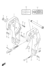 DF 25A drawing Clamp Bracket - w/Gas Assist Tilt