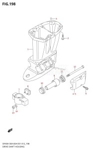 DF40A From 04004F-210001 (E34-Italy)  2012 drawing DRIVE SHAFT HOUSING (DF40AQH E01)