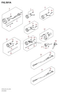 DF250Z From 25003Z-510001 (E01 E40)  2015 drawing OPT:METER