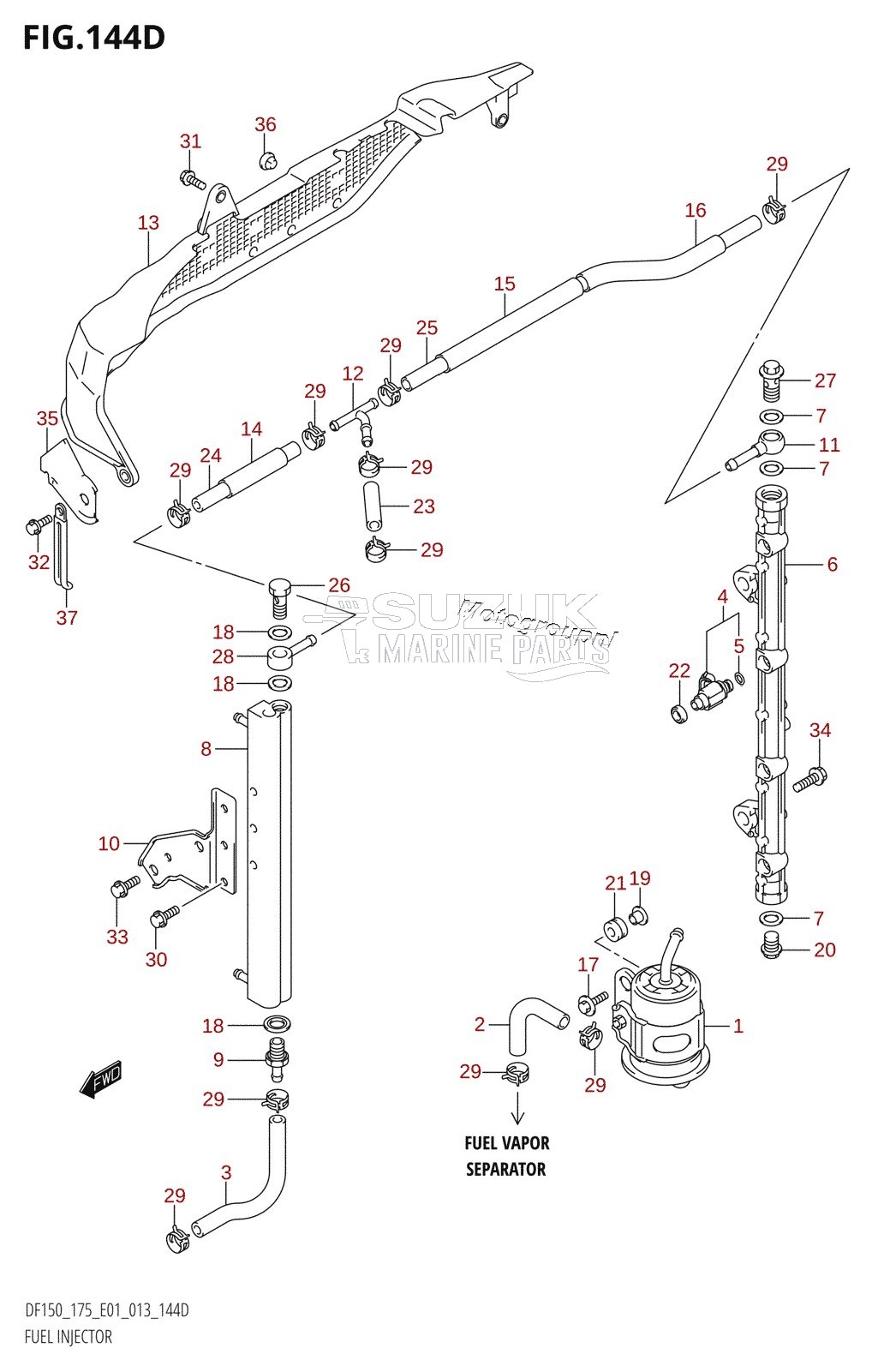 FUEL INJECTOR (DF150Z:E40)