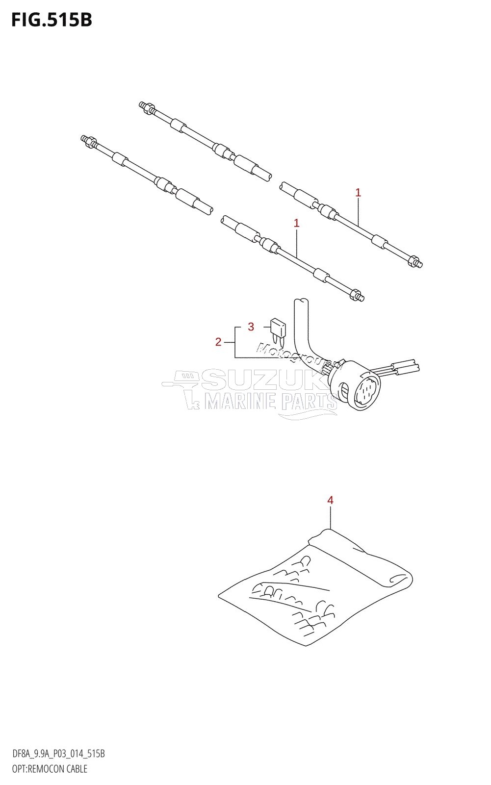 OPT:REMOCON CABLE (DF9.9A:P03)