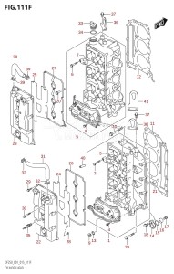 DF250 From 25003F-510001 (E01 E40)  2015 drawing CYLINDER HEAD (DF225T:E40)