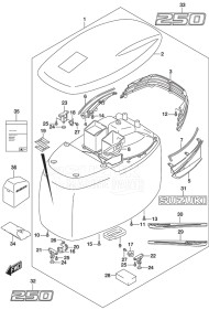 Outboard DF 250AP drawing Engine Cover