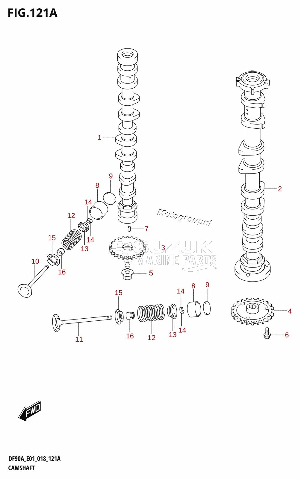 CAMSHAFT (DF70A,DF70ATH)