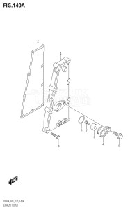 08002F-140001 (2021) 80hp E01 E40-Gen. Export 1 - Costa Rica (DF80AT) DF80A drawing EXHAUST COVER