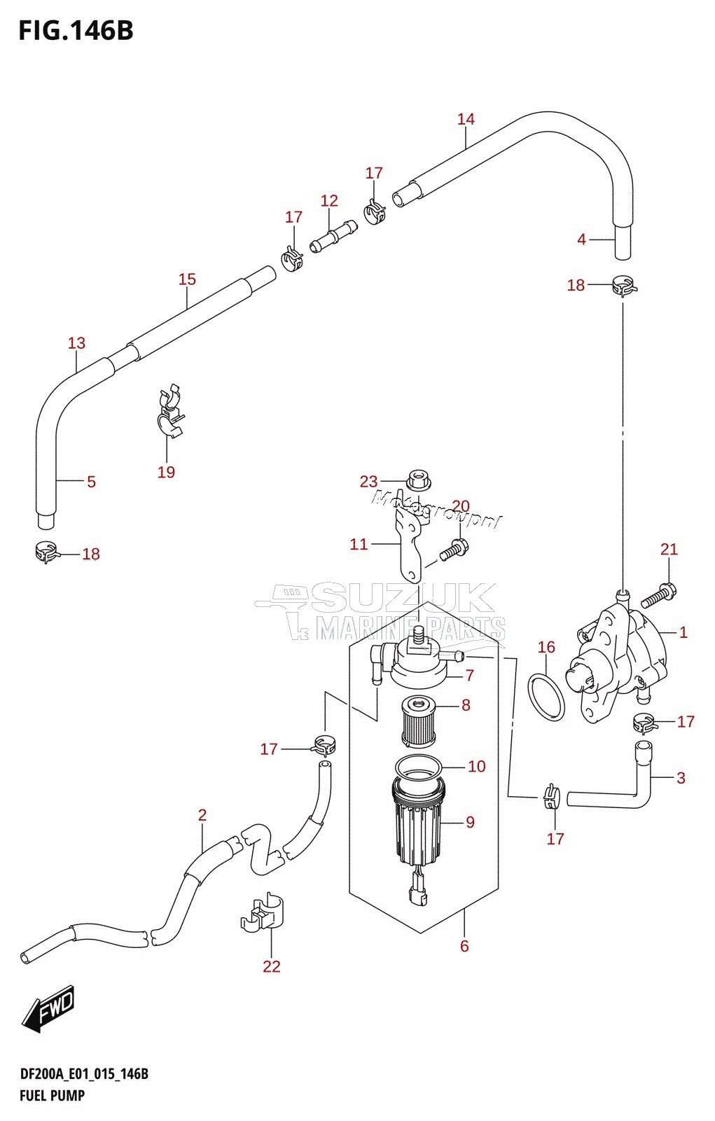 FUEL PUMP (DF200AT:E40)