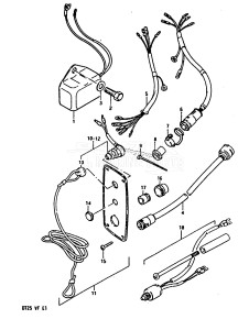 DT25 From 02503-507355 ()  1985 drawing OPTIONAL : ELECTRICAL (FOR ELECTRIC STARTER)