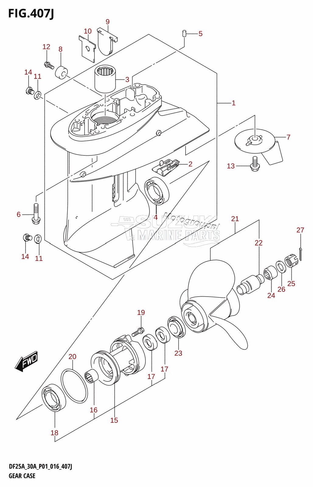 GEAR CASE (DF30AQ:P01)