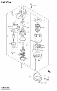 DF50A From 05003F-110001 (E01)  2011 drawing STARTING MOTOR