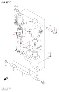 06003F-240001 (2022) 60hp E11 E40-Gen. Export 1-and 2 (DF60AVT  DF60AVT  DF60AVTH  DF60AVTH) DF60A drawing TRIM CYLINDER ((DF40AST,DF60A,DF60ATH):(020,021))