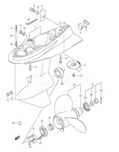 Outboard DF 115 drawing Gear Case