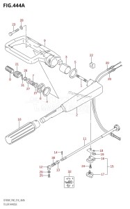 DT40 From 04005K-410001 ()  2014 drawing TILLER HANDLE (DT40W:P40)