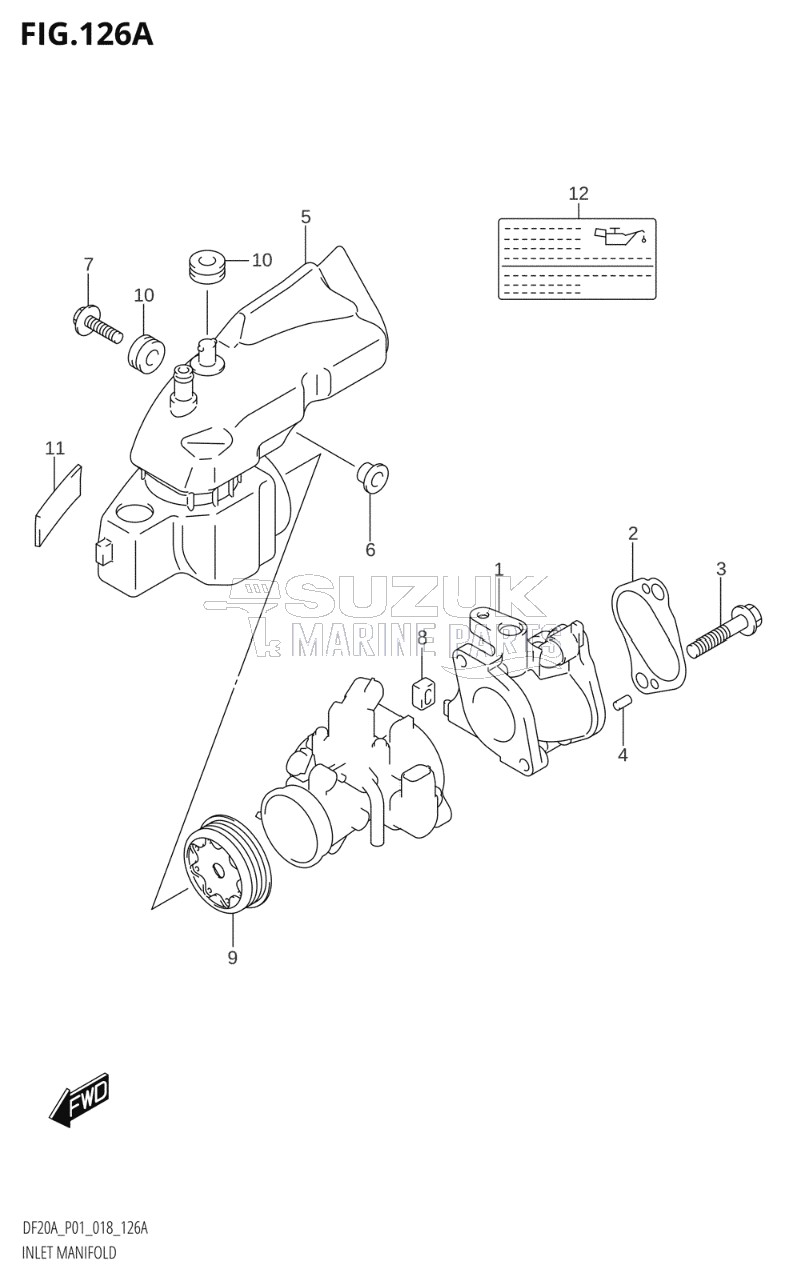 INLET MANIFOLD (DF9.9B,DF9.9BR,DF9.9BT,DF9.9BTH)