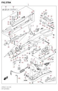 DF115BZ From 11506Z-340001 (E11 E40)  2023 drawing OPT:TILLER HANDLE (DF115BT,DF115BZ)