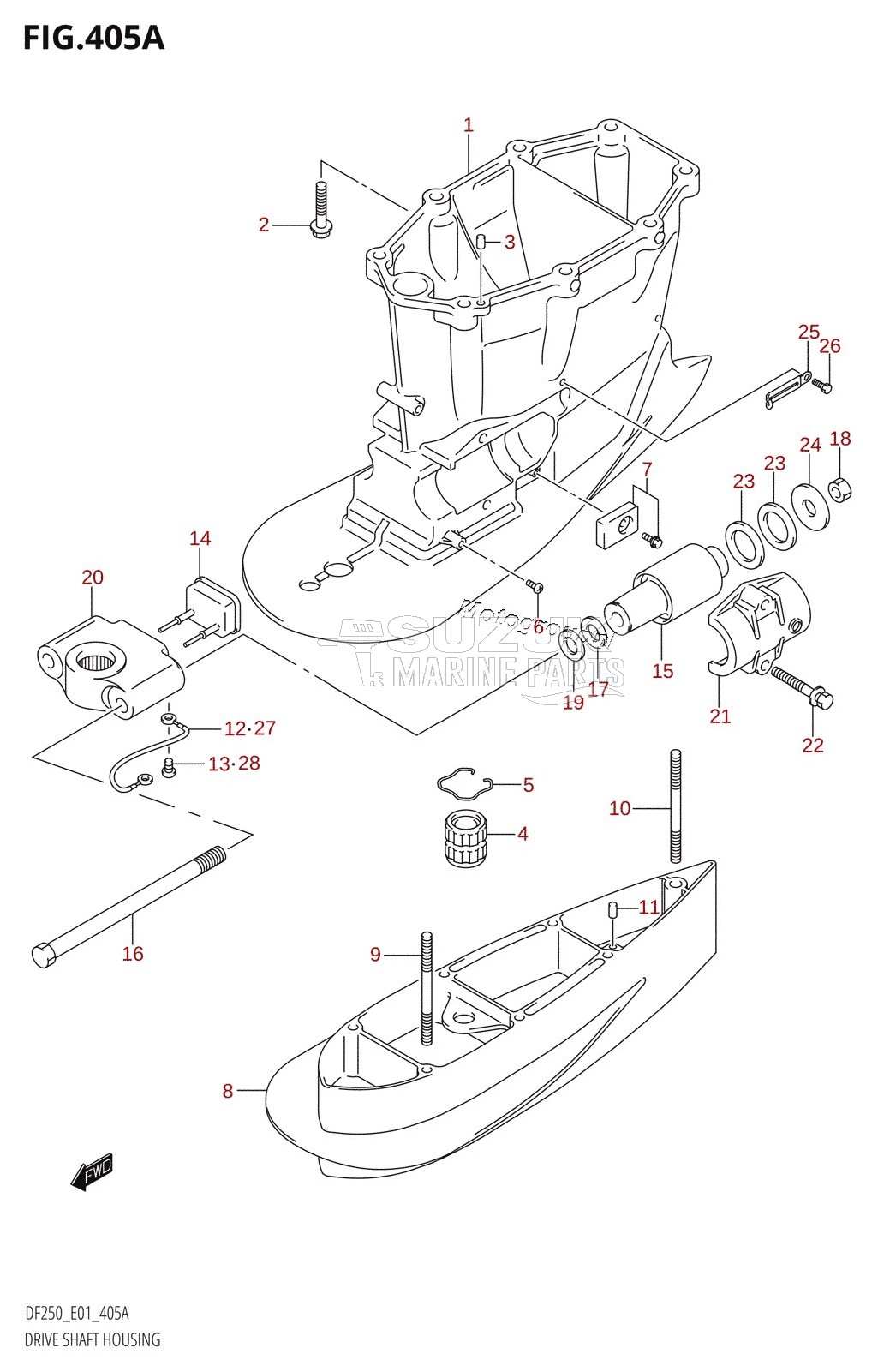 DRIVE SHAFT HOUSING (X-TRANSOM,XX-TRANSOM)