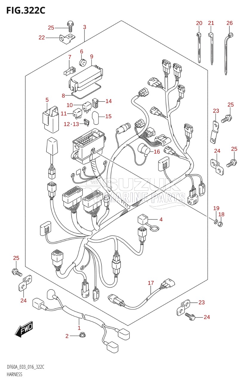 HARNESS (DF60A:E03)