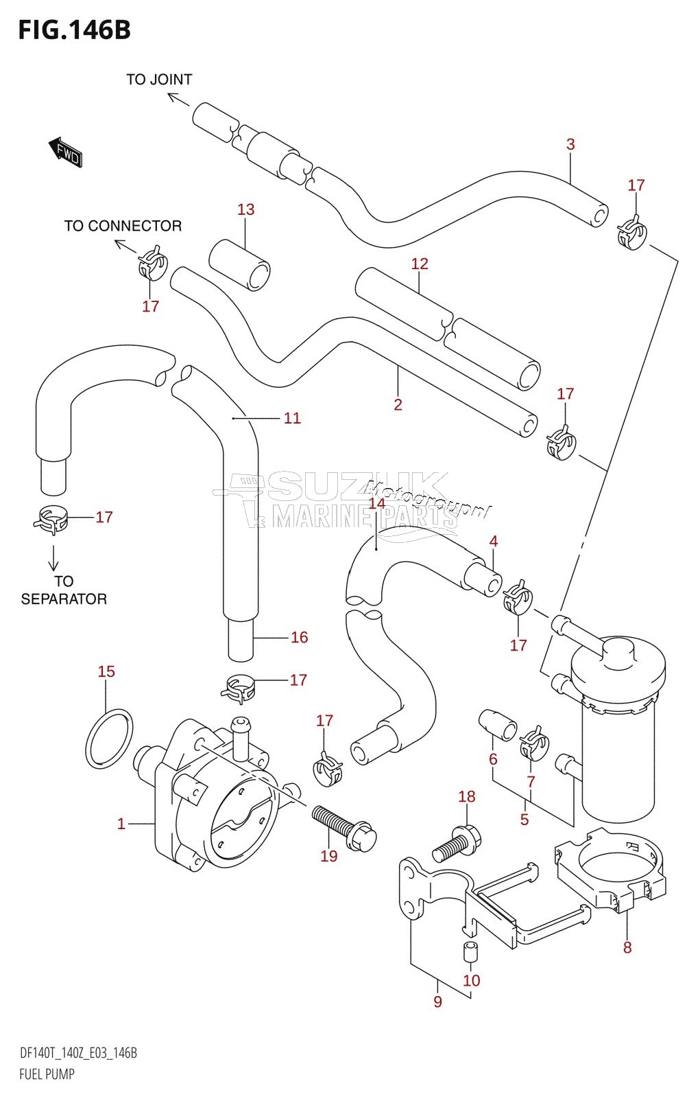 FUEL PUMP (K6,K7,K8,K9,K10,011)