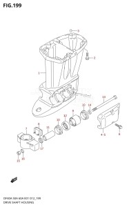 DF40A From 04004F-210001 (E34-Italy)  2012 drawing DRIVE SHAFT HOUSING (DF40AST E34)