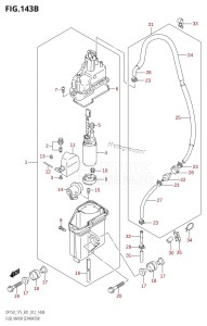 DF175T From 17502F-210001 (E01 E40)  2012 drawing FUEL VAPOR SEPARATOR (DF150T:E40)