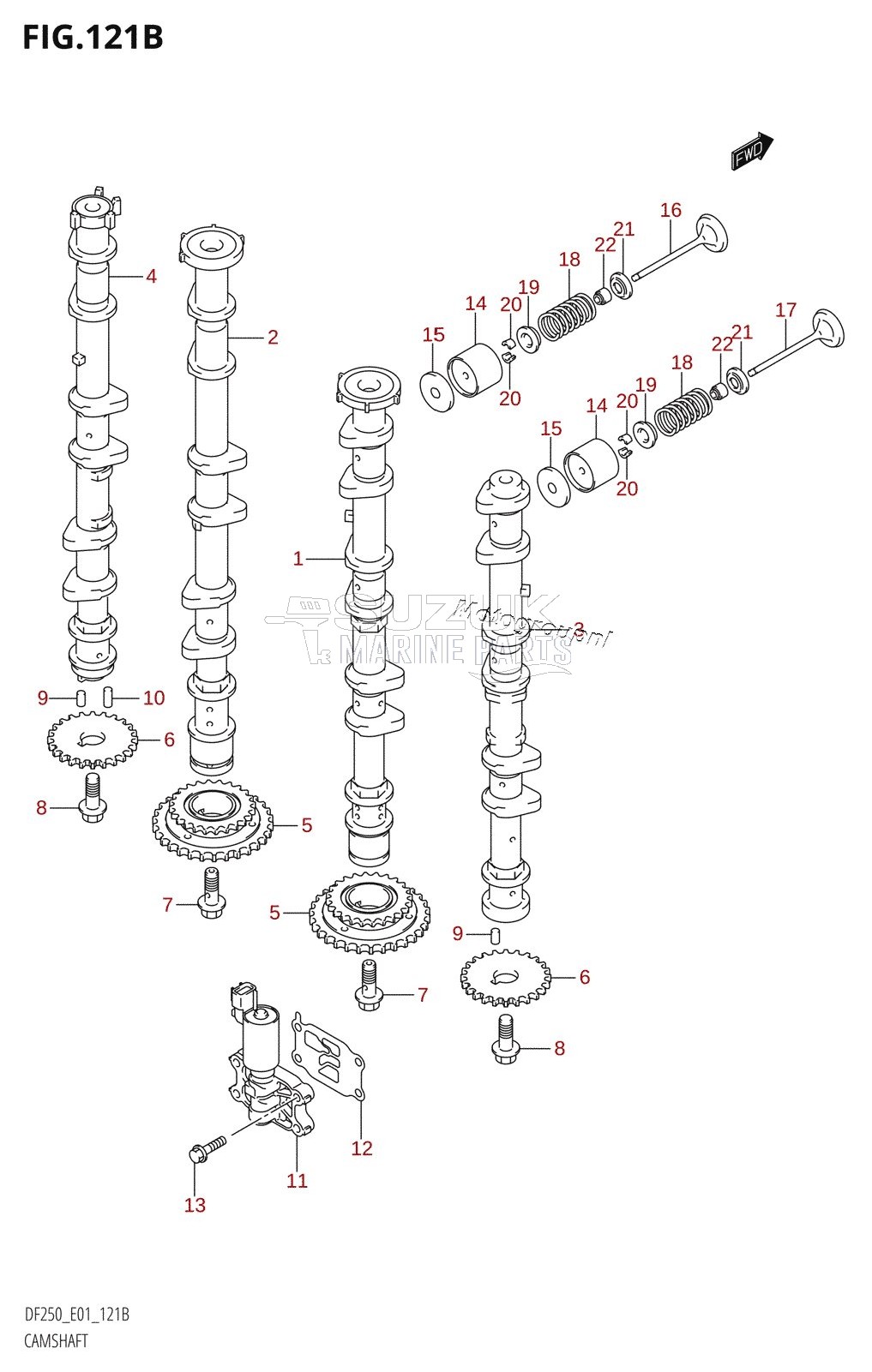 CAMSHAFT (DF250T,DF250Z)