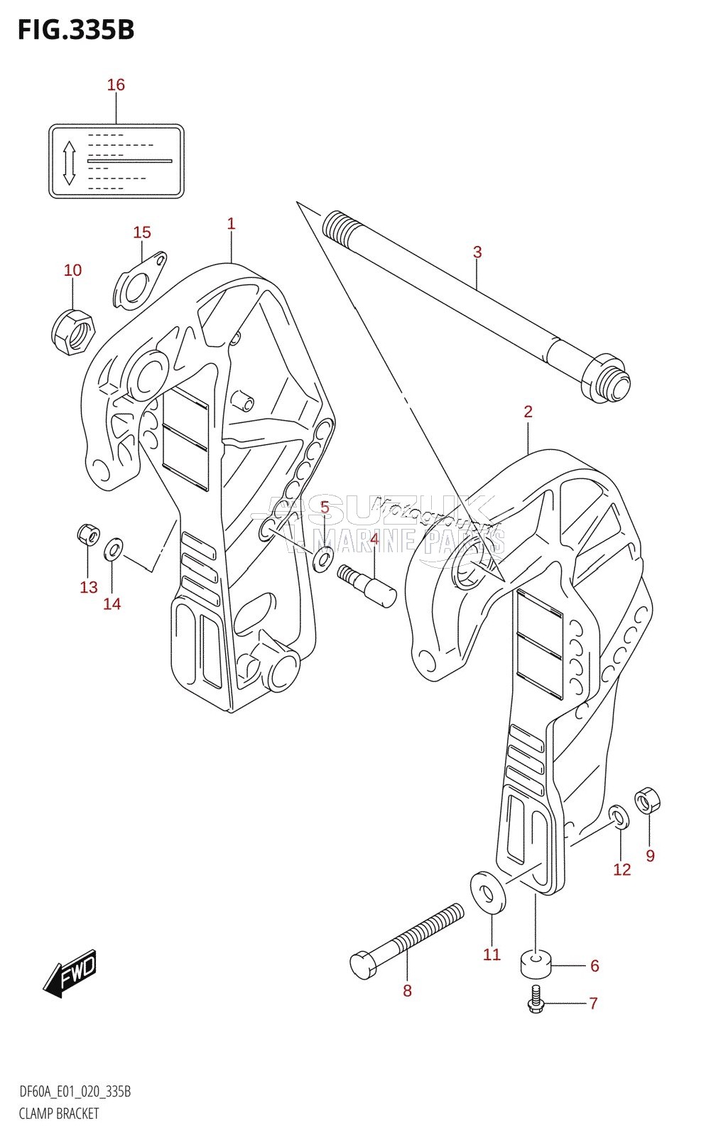 CLAMP BRACKET (DF40AQH)